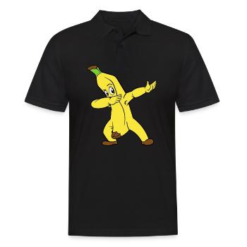 Dabbing Dab Banane - Polo Homme - noir - Devant - Kai (181cm)