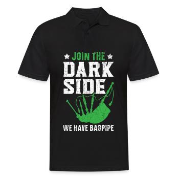 Rejoignez The Dark Side Nous avons des cornemuses Cornemuses - Polo Homme - noir - Devant - Kai (181cm)