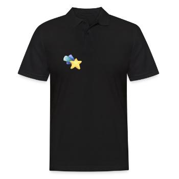 Dessin au crayon coloré - Polo Homme - noir - Devant - Kai (181cm)
