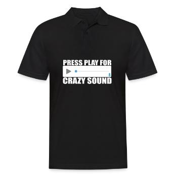 Messages vocaux fichiers audio appuyez sur lecture pour - Polo Homme - noir - Devant - Kai (181cm)