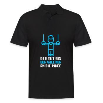Ringe Turnen Barren Reck Gymnatstik Turner Outfit - Männer Poloshirt - Schwarz - Vorne - Kai (181cm)