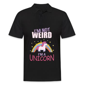 I'm not funny I'm a unicorn - Men's Polo Shirt - black - Front - Kai (181cm)