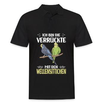 Perruche ondulée - Polo Homme - noir - Devant - Kai (181cm)
