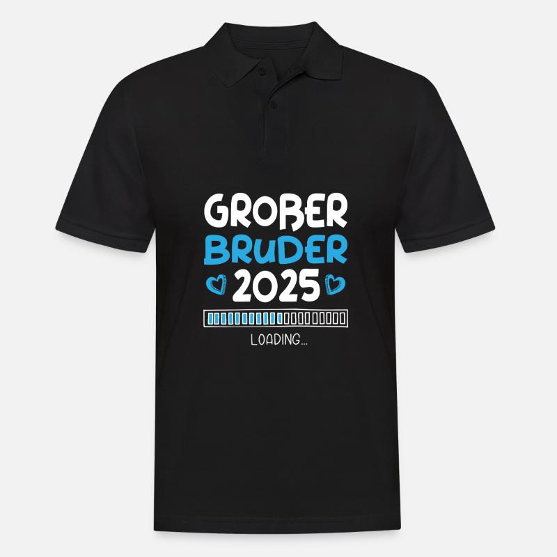 Großer Bruder 2025 Loading - Männer Poloshirt - Schwarz