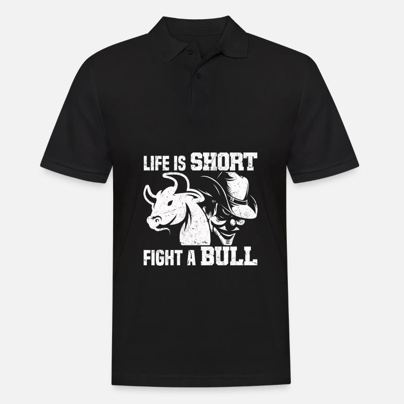 Rodeo - Männer Poloshirt - Schwarz
