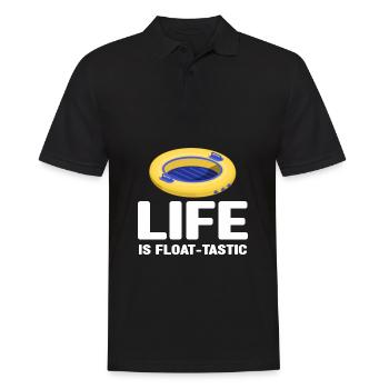 Rafting Wassersport | River Tubing Fluss Geschenke - Männer Poloshirt - Schwarz - Vorne - Kai (181cm)