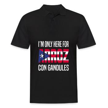 Puerto Rico Flagge | Puerto Ricaner Geschenkideen - Männer Poloshirt - Schwarz - Vorne - Kai (181cm)