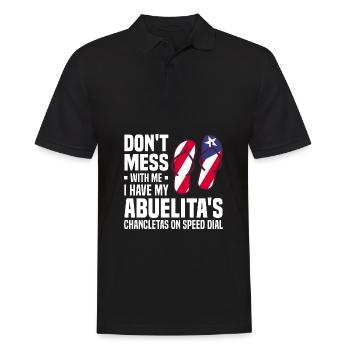 Puerto Rico Flagge | Puerto Ricaner Geschenkideen - Männer Poloshirt - Schwarz - Vorne - Kai (181cm)