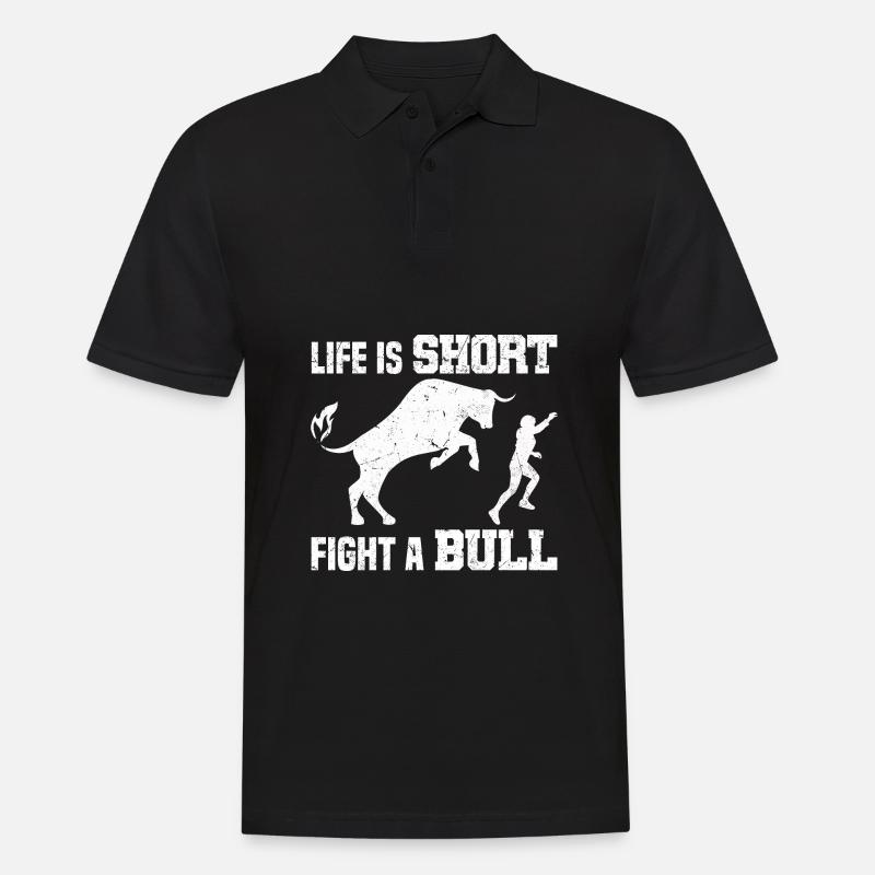 Rodeo - Männer Poloshirt - Schwarz