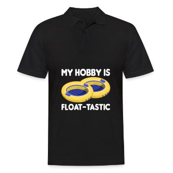 Rafting Wassersport - Männer Poloshirt - Schwarz - Vorne - Kai (181cm)
