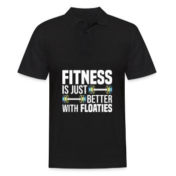 Wassergymnastik - Männer Poloshirt - Schwarz - Vorne - Kai (181cm)