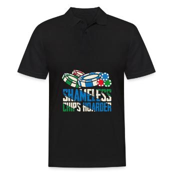 Joueur de poker - Polo Homme - noir - Devant - Kai (181cm)