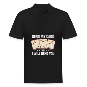 Sammelkarten | Kartenspiele Karte Sammler Geschenk - Männer Poloshirt - Schwarz - Vorne - Kai (181cm)