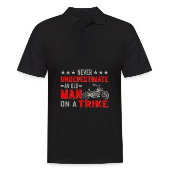 Trike Men - Men's Polo Shirt - black - Front - Kai (181cm)