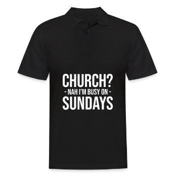 Atheismus Religion Glaube Atheisten Wissenschaft - Männer Poloshirt - Schwarz - Vorne - Kai (181cm)