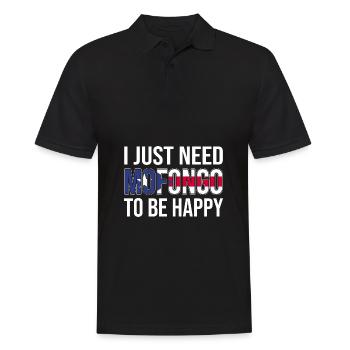 Puerto Rico Flagge | Puerto Ricaner Geschenkideen - Männer Poloshirt - Schwarz - Vorne - Kai (181cm)