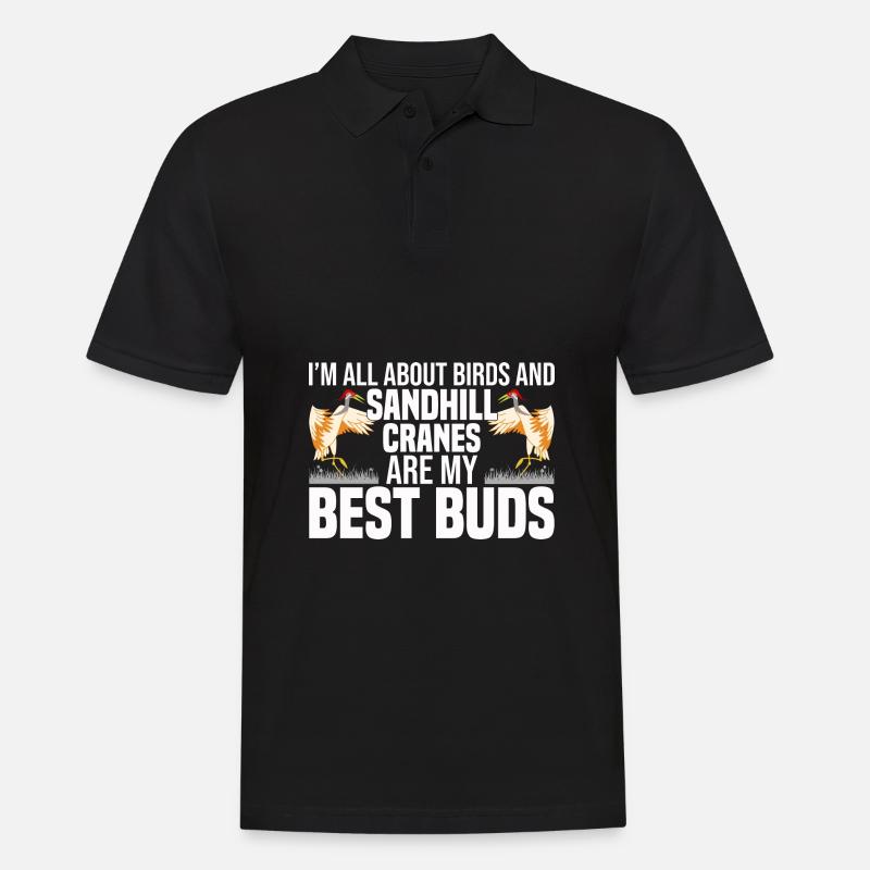 Vogelbeobachter - Männer Poloshirt - Schwarz