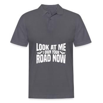 Kanadischer Kranich - Männer Poloshirt - Anthrazit - Vorne - Nico (186cm)