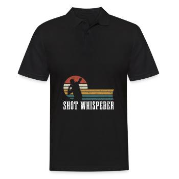 Kugelstoßen Leichtathletik | Sport Athlet Geschenk - Männer Poloshirt - Schwarz - Vorne - Kai (181cm)