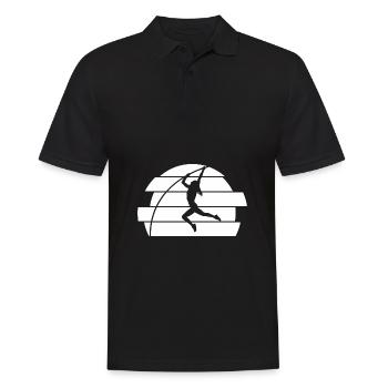 Stabhochspringen | Stabhochsprung Sport Geschenke - Männer Poloshirt - Schwarz - Vorne - Kai (181cm)