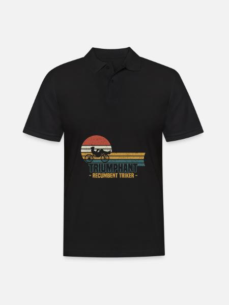Recumbent Trike - Männer Poloshirt - Schwarz