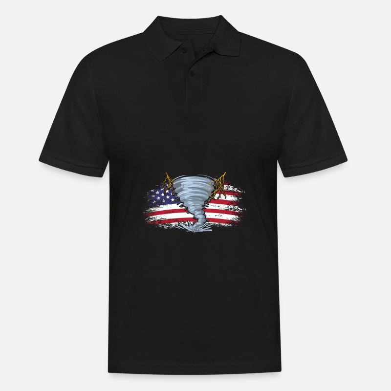 Storm Chaser - Männer Poloshirt - Schwarz