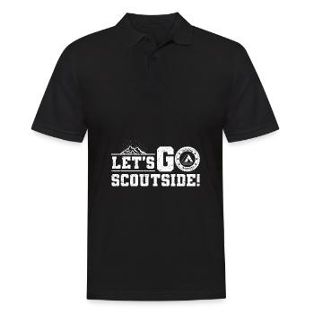 Pfadfinderleiter | Pfadfinder Scouting Geschenk - Männer Poloshirt - Schwarz - Vorne - Kai (181cm)