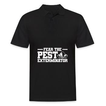 Schädlingsbekämpfung Beruf | Kammerjäger Geschenke - Männer Poloshirt - Schwarz - Vorne - Kai (181cm)