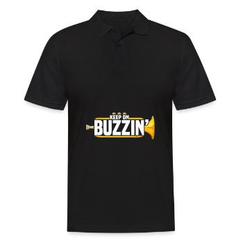 Mellophonist - Männer Poloshirt - Schwarz - Vorne - Kai (181cm)