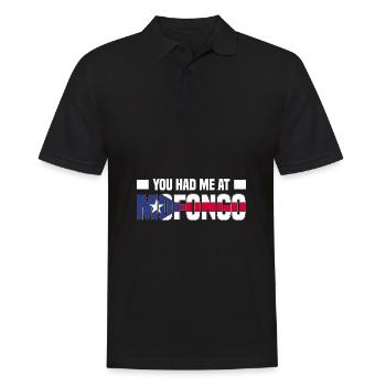 Puerto Rico | Puerto Ricaner Flagge Geschenkideen - Männer Poloshirt - Schwarz - Vorne - Kai (181cm)