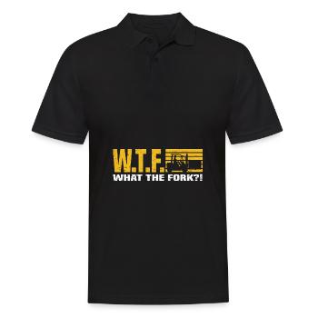 Gabelstapler - Männer Poloshirt - Schwarz - Vorne - Kai (181cm)