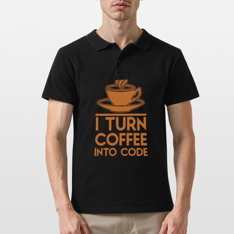 Java Html Shirt Gift Programming Coder Code Men's Polo Shirt