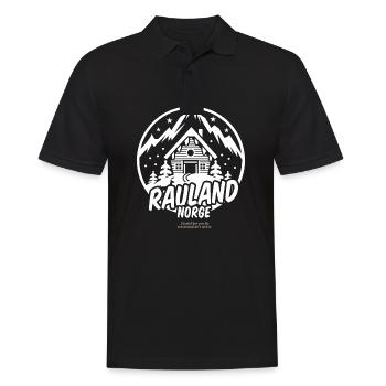 Rauland Norway Ski T-Shirt Design - Men's Polo Shirt - black - Front - Kai (181cm)