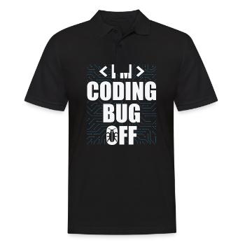 I'm Coding Bug Off It Specialists Software - Men's Polo Shirt - black - Front - Kai (181cm)