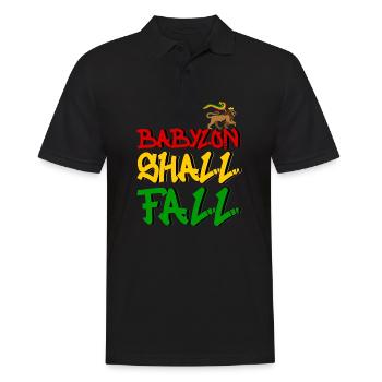 Babylon Shall Fall - Männer Poloshirt - Schwarz - Vorne - Kai (181cm)