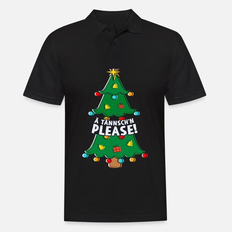 Ä Tännsch'n Please - Männer Poloshirt - Schwarz