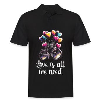 Songtexte Musikliebhaber Songwriter Musikfestival - Männer Poloshirt - Schwarz - Vorne - Kai (181cm)