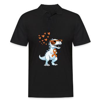 Multiple Sclerosis Awareness Support - Men's Polo Shirt - black - Front - Kai (181cm)