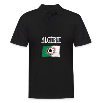 foot algérie humour algérien supporter football - Polo Homme - noir - Devant - Kai (181cm)