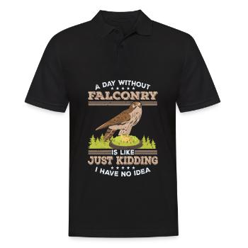 Fauconnerie - Polo Homme - noir - Devant - Kai (181cm)