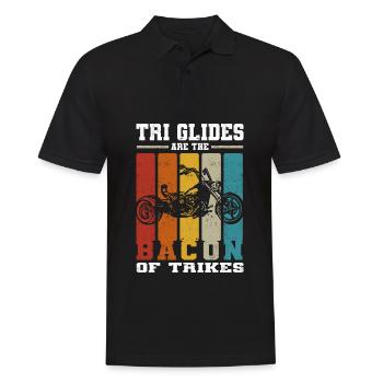 Triker - Männer Poloshirt - Schwarz - Vorne - Kai (181cm)