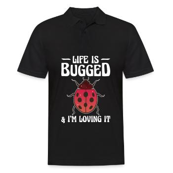 Insekten - Männer Poloshirt - Schwarz - Vorne - Kai (181cm)