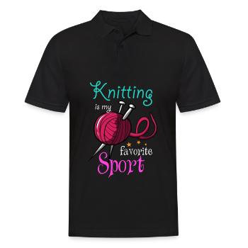 Knit - Men's Polo Shirt - black - Front - Kai (181cm)