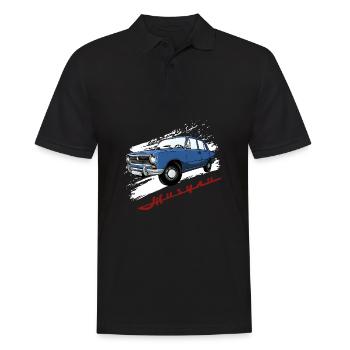 Schiguli LADA 2105 Russland UdSSR VAZ - Männer Poloshirt - Schwarz - Vorne - Kai (181cm)
