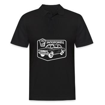 Saporoshez Russland Geschenk Auto Autoliebhaber - Männer Poloshirt - Schwarz - Vorne - Kai (181cm)