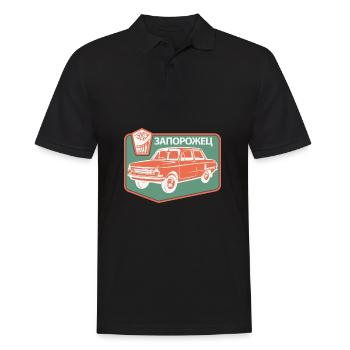 Saporoshez Russland Geschenk Auto Autoliebhaber - Männer Poloshirt - Schwarz - Vorne - Kai (181cm)