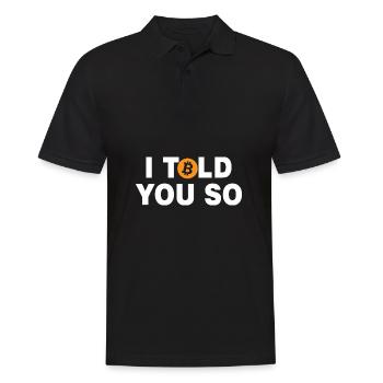 I told you so accountant profession gift finances - Men's Polo Shirt - black - Front - Kai (181cm)