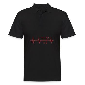 Puls Autofans Geschenk Wagen Mechaniker - Männer Poloshirt - Schwarz - Vorne - Kai (181cm)