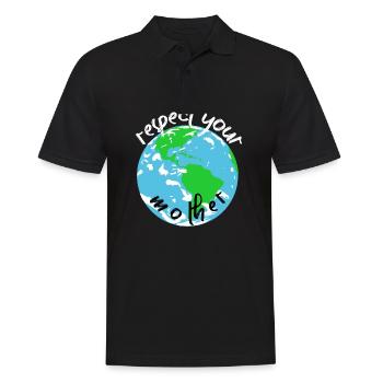 Nature Conservation Climate Conservationists Sea - Men's Polo Shirt - black - Front - Kai (181cm)