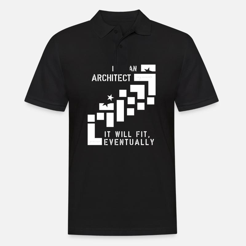 Architect - Männer Poloshirt - Schwarz